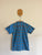 Burberry light blue check shirt with logo on shoulder Sz 14 EUC