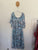 BeMe blue diamanté dress Sz 16 as new