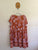 Honey + Stone terracotta floral dress Sz XXL 18 NWOT