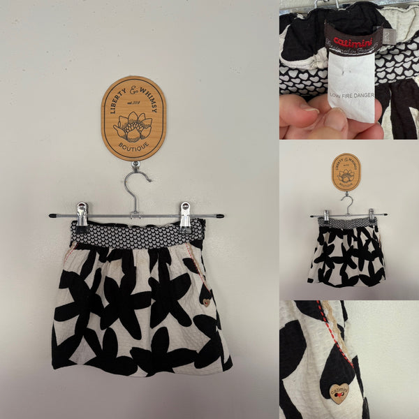 Catimini France pocket skirt Sz 2 EUC