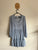 French Connection l/s blue dress Sz 4 as new (washed only)