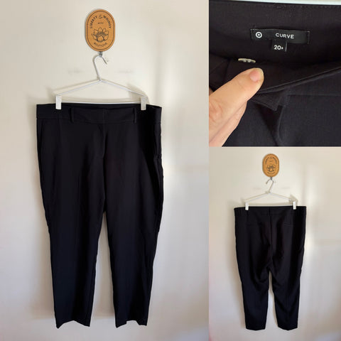 Target Curve black professional pants Sz 20 NWOT