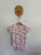 Next pink floral bodysuit Sz 00 as new