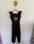 Coco & Ginger black embroidered jumpsuit Sz XS (approx 12 girls) NWOT