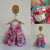 La Sienna pink floral pocket dress Sz 00 as new