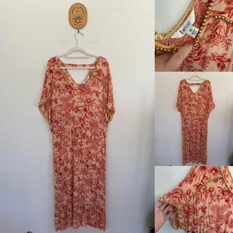 BeMe pink floral dress Sz 16 EUC worn twice