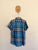 Burberry blue check collared shirt Sz 12 as new