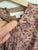 Burberry l/s tan floral dress Sz 8 as new