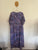 Sara blue floral pleated dress Sz 18 RRP $179.99 EUC
