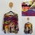 Orientique l/s print top Sz 10 as new