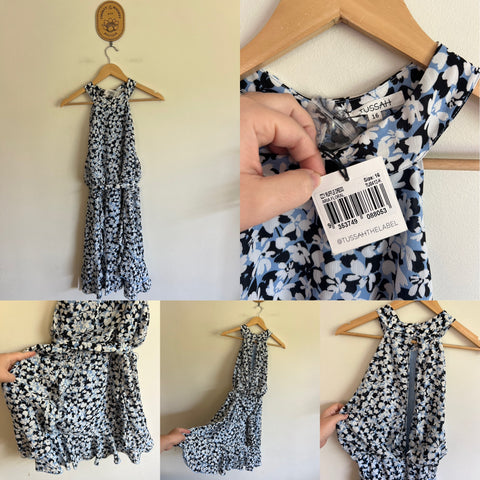 Tussah Izzy floral ruffle dress Sz 16 RRP $149.95 NWT
