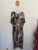 Sara animal print button dress Sz 16 EUC worn twice