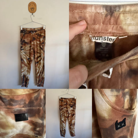 Munster gold tie-dye trackies Sz 14 as new, worn once