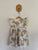 Milky floral ruffle dress Sz 4 NWOT