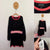 Emporio Armani Jnr l/s black knit dress Sz 14 (small fit) as new