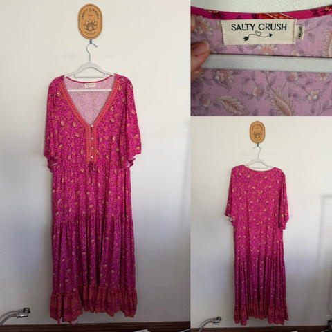 Salty Crush Tassia pink maxi dress Sz 4XL 20 RRP $129.95 (current stock) NWOT