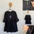 Forever New black tiered dress Sz 14 as new