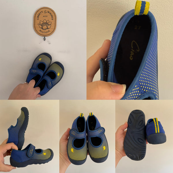 Ciao blue casual shoes Sz 27 EEUC