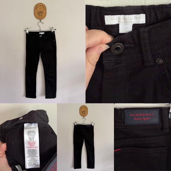 Burberry black jeans Sz 6 EUC worn twice