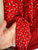 Country Road l/s red print dress Sz 16 as new, no belt