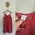 Zara Girl red ditsy floral dress Sz 10 as new (appears unworn)