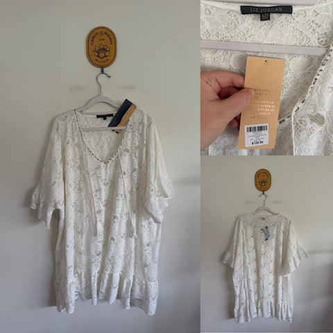 Liz Jordan lace kaftan Sz L/XL (18-20) RRP $129.99 NWT