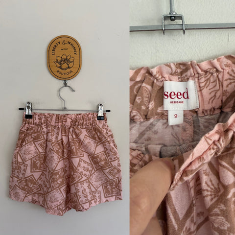 Seed seahorse shorts Sz 9 as new