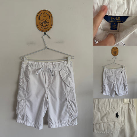 Ralph Lauren white cargo shorts Sz 14 as new