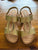 Taking Shape gold sandals Sz 8 RRP $79.95 NWOT