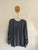 Belle Curve l/s blue print top Sz 10 as new