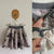 Monnalisa floral pleat skirt Sz 4 VGUC