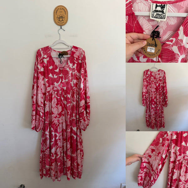 Jaase Soulina l/s boho dress Sz XL (14-16) NWT