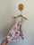 La Sienna pink roses dress Sz 3 EUC but play because of mark as pictured