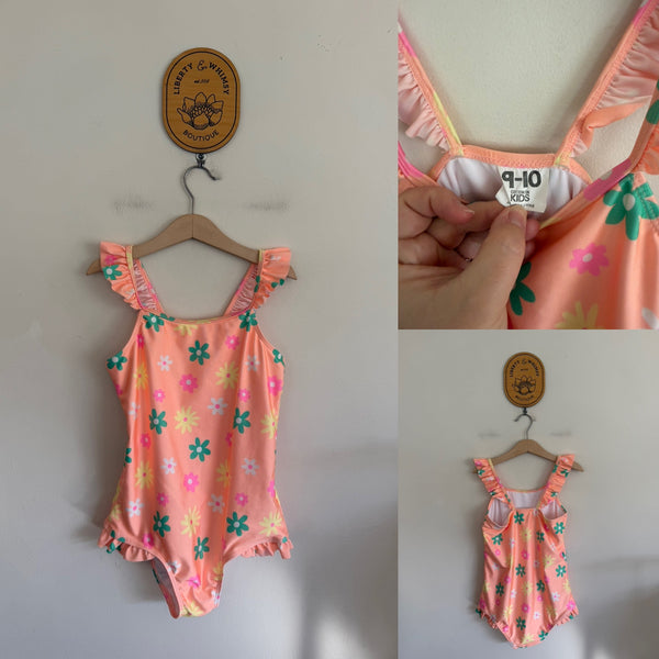 Cotton On Kids floral one piece swimmers Sz 9-10 NWOT
