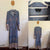City Chic l/s blue floral maxi dress Sz XL NWOT