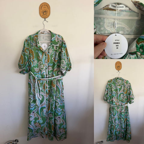 Cindy & Sami “Lee” lined shirt dress Sz 20 but best fit 18 imo, NWT