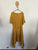 Sara mustard spot asymmetrical dress Sz 16 as new