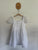 Origami white textured dress Sz 8 NWOT