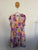 Jaase purple floral belted dress Sz 20 as new