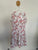 Autograph white/pink floral dress Sz 16 EUC worn once