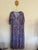Sara blue floral pleated dress Sz 18 RRP $179.99 EUC