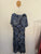 Autograph blue Paisley belted dress Sz 16 as new (washed only)