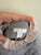 Burberry grey soft quilted dress with pink tartan collar Sz 3m NWOT