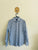 Blaq blue & grey gingham shirt Sz 39/40 as new