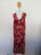 Autograph red hibiscus smocked waist dress Sz 18 RRP $99.95 NWOT