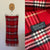 Burberry red tartan wool scarf EEUC