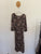 Autograph black ditsy floral hi-lo dress Sz 18 as new