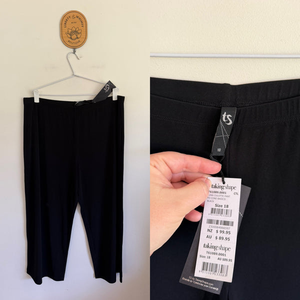 Taking Shape Luna 3/4 culotte pants basics Sz 18 RRP $89.95 NWT