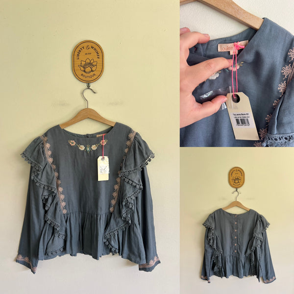 Louise Misha Leonia storm blouse Sz 10 NWT