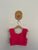 Flo Active Junior pink crop top Sz 6 as new